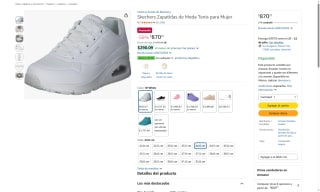 Skechers Zapatillas de Moda para Mujer por $870 | Oferta Amazon