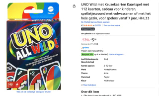 UNO All Wild voor €9,99 bij Amazon