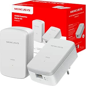 Mercusys MP300 Kit Powerline PLC, AV600, 300Mbps, Plug& Play por 24.99€
