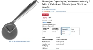 Pizzasnijder Copenhagen voor €7,99 bij Amazon