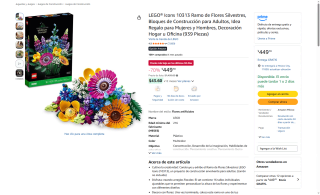 LEGO Icons 10313 Ramo de Flores Silvestres por $450 | Oferta Amazon
