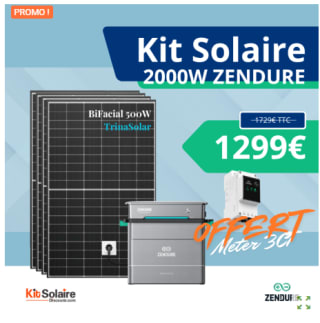 Kit Solaire Zendure 2000W Plug & Play avec Batterie Hyper 2000 à 1299€
