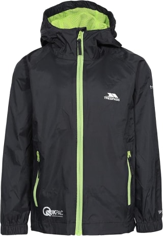 Trespass Kids Waterproof Qikpac Jacket – £9.49 Prime Deal