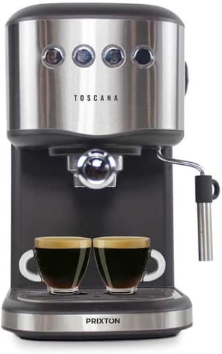 PRIXTON Cafetera Automática Toscana café Expresso y Adaptador Cápsulas por 68€