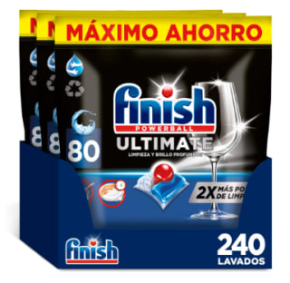 240 pastillas Finish Powerball ULTIMATE por 34,85€