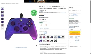 PDP Mando REMATCH Advanced Purple Fade por $459 | Amazon