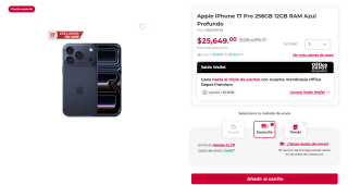 iPhone 17 Pro + AirPods Pro 2 + PowerBank por $20,117 | Office Depot (Banorte)