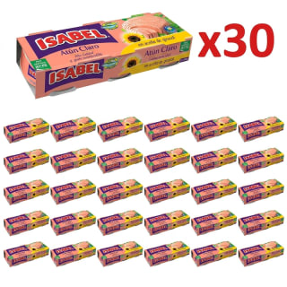 Isabel Atún claro en aceite de girasol 195g x 30 por 42.99€