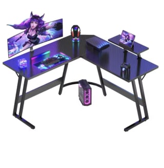 Escritorio Gaming de Esquina Gamer en Forma de L 120 x 120cm a 54.69€