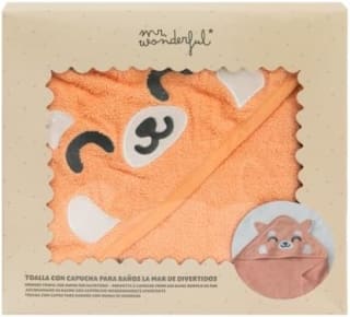 Toalla con capucha para bebés Mr Wonderful: Panda rojo por 11.45€