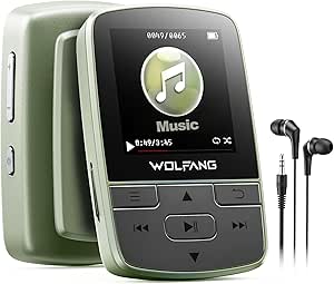WOLFANG Bluetooth 5.2 MP3 Player £17.99