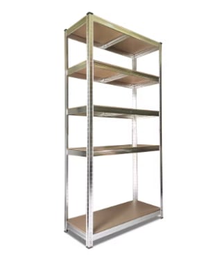 2 Estanterías Metálicas Galvanizada 180x90x40cm 875kg Nyana Home por 35,70€