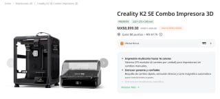 Creality K2 SE Combo Impresora 3D por $8,899 en Creality