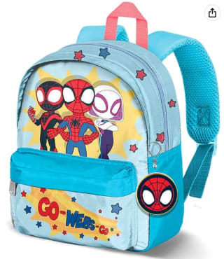 Mochila joy + accesorio Spiderman super team Marvel Karactermania azul por 9,95€