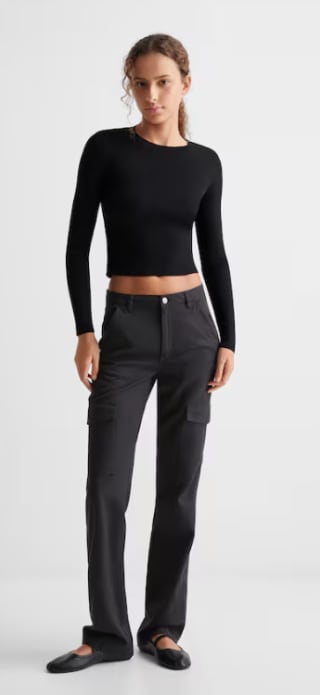 Jeans cargo straight fit para Mujer por 11.99€