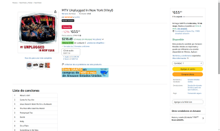 Vinilo Edición Doble MTV Unplugged In New York por $655 | Amazon