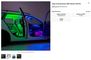 Luces Ambientales Type S 48" Smart LED Kit por $500 | AutoZone