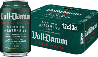 24 latas Voll-Damm Cerveza Doble Malta Toque Cítrico y Afrutado 33 cl por 14.28€