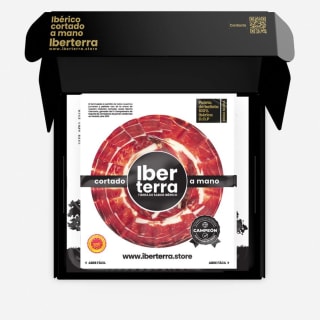 Lote Paleta de bellota 100% loncheada + Salchichón, Chorizo y 3 pates por 129€