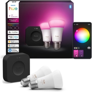 Philips Hue White and Color Starter Pack E27 1100lm 2-pack + Bridge Pro voor €119