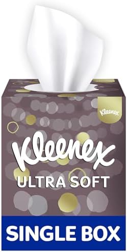 6 x Kleenex Ultra Soft Facial Tissues - Single Cube Tissue Box (£3.36 with max s&s)