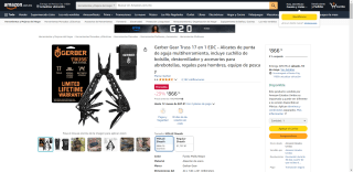 Gerber Gear Truss 17 en 1 por $866 | Descuento Amazon