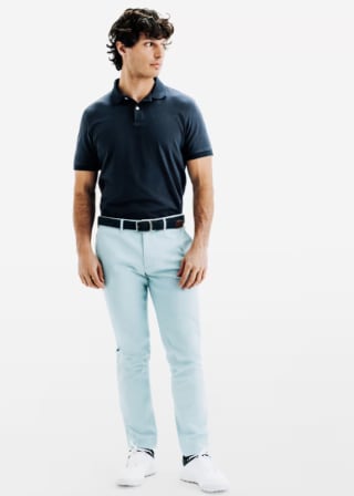 Pantalon Golf Chino coton MW500 bleu ou bordeaux à 14,99€