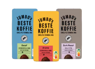 1+1 gratis op Jumbo's filterkoffie