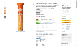 Seltz Electrolitos Tabletas Efervescentes por $71 | Oferta Amazon