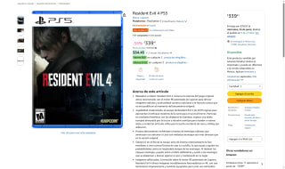 Resident Evil 4 PS5 por $339 | Descuento Amazon