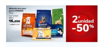-50% de Dto en la Segunda Unidad Mascotas en Carrefour.
