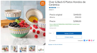 Platos hondos Over & Back 650mL por $299 | Costco