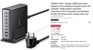 UGREEN 2USB-A+4USB-C 200W Desktop Snellader voor €53,18 bij Amazon