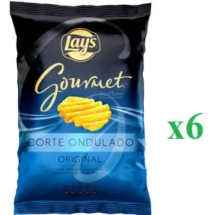 6 Bolsas de 150g de Patata premium ondulada sal LAY'S GOURMET por 9.64€