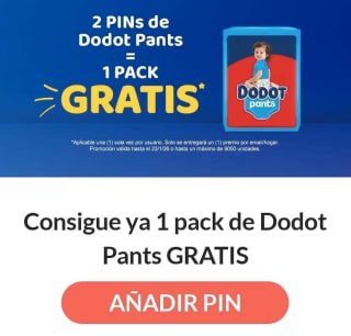 Gratis Dodot Pants pañal-braguita en Dodot