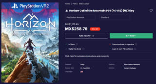 Horizon Call of the Mountain PS5 (PS VR2) en $259 | LOADED