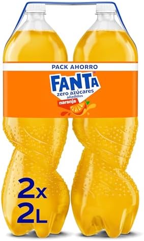 2 botellas Fanta Naranja Zero Azúcar 2 litros por 2.54€