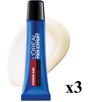 3 Botes de 15ml de L'ORÉAL MEN EXPERT Power Age Contorno de Ojos por 17€