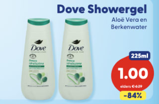Dove Hydrating Care douchegel (225 ml) voor €1 bij Die Grenze