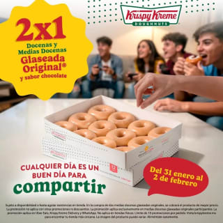 2x1 en Krispy Kreme | 31/1 al 2/2