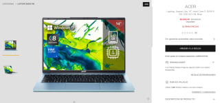 Acer Aspire Lite, 14" Intel Core 3 8GB 512GB por $6,899 | El Palacio de Hierro