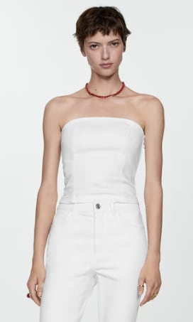 Top vaquero palabra de honor para Mujer por 3.99€