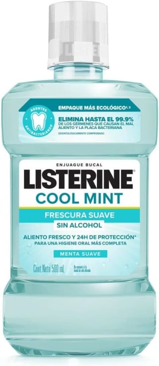 Enjuague Bucal Listerine Cool Mint Zero Alcohol 500ml por $62 | Amazon