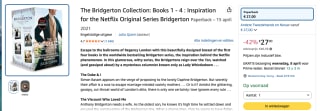 Bridgerton Collection: Books 1 - 4 voor €27 bij Amazon