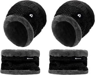 Conjunto Invierno Bluelander 2 Gorros + Bufanda Gris por $69 | Amazon
