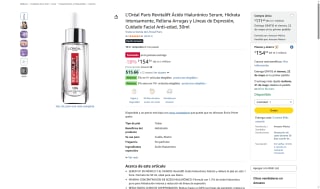 Sérum L'Oréal Paris por $154 | Oferta Amazon