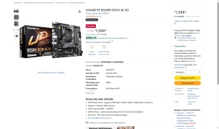 GIGABYTE B550M DS3H AC R2 AMD AM4 por $1,594 | Amazon