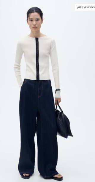 Cárdigan algodón cierre contraste por 7.99€