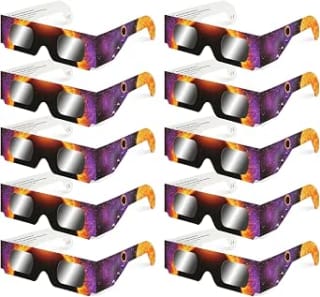 10 Gafas Eclipse Solar Homologadas ISO 12312-2 por 10.99€