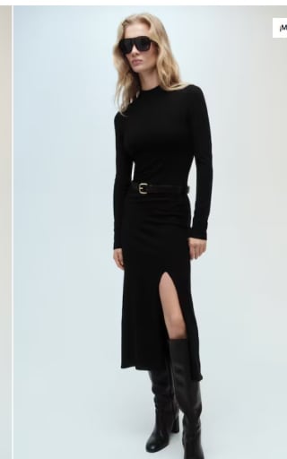 Vestido punto abertura por 9.99€